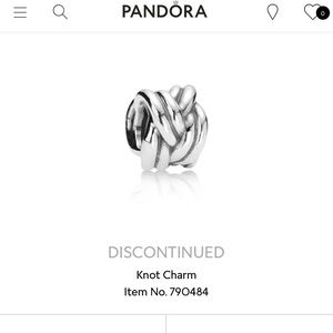 Pandora RETIRED knot charm